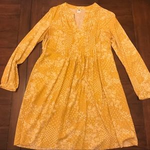 Mustard long sleeve dress
